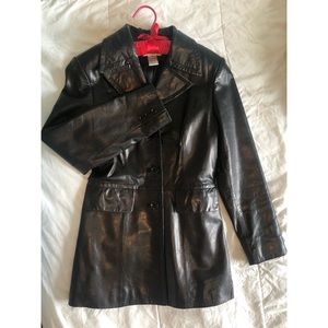 Vintage Leather Blazer